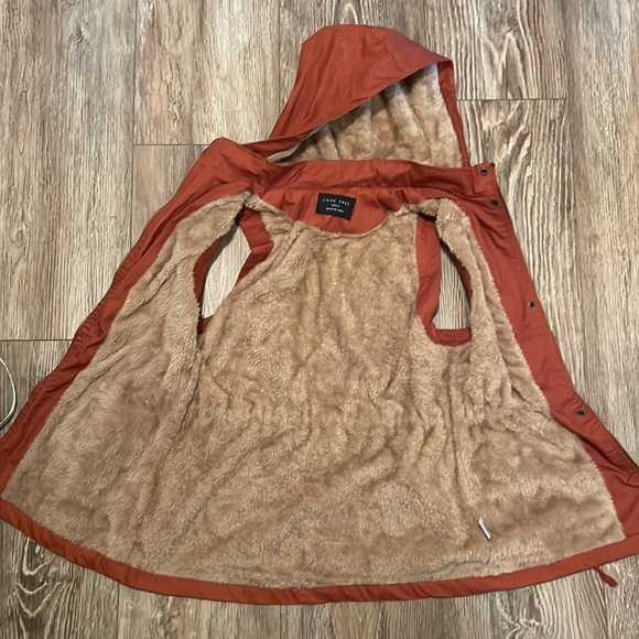 Brown/orange fluffy sweater vest - Picture 2 of 3